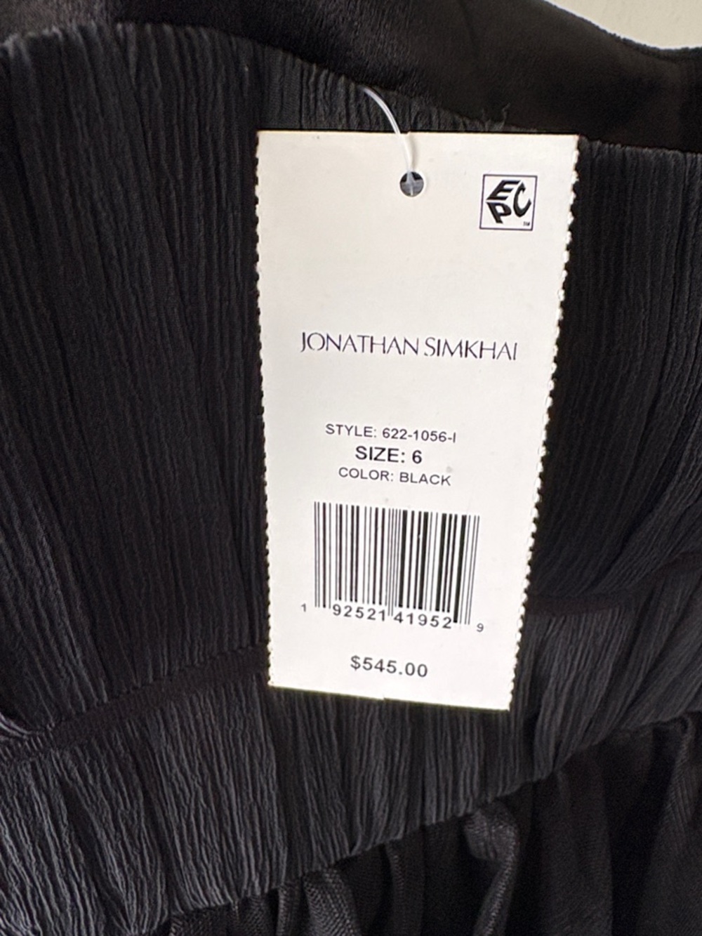 Jonathan Simkhai Black Tiered Mini Dress with Sheer Waistband - Picture 5 of 5